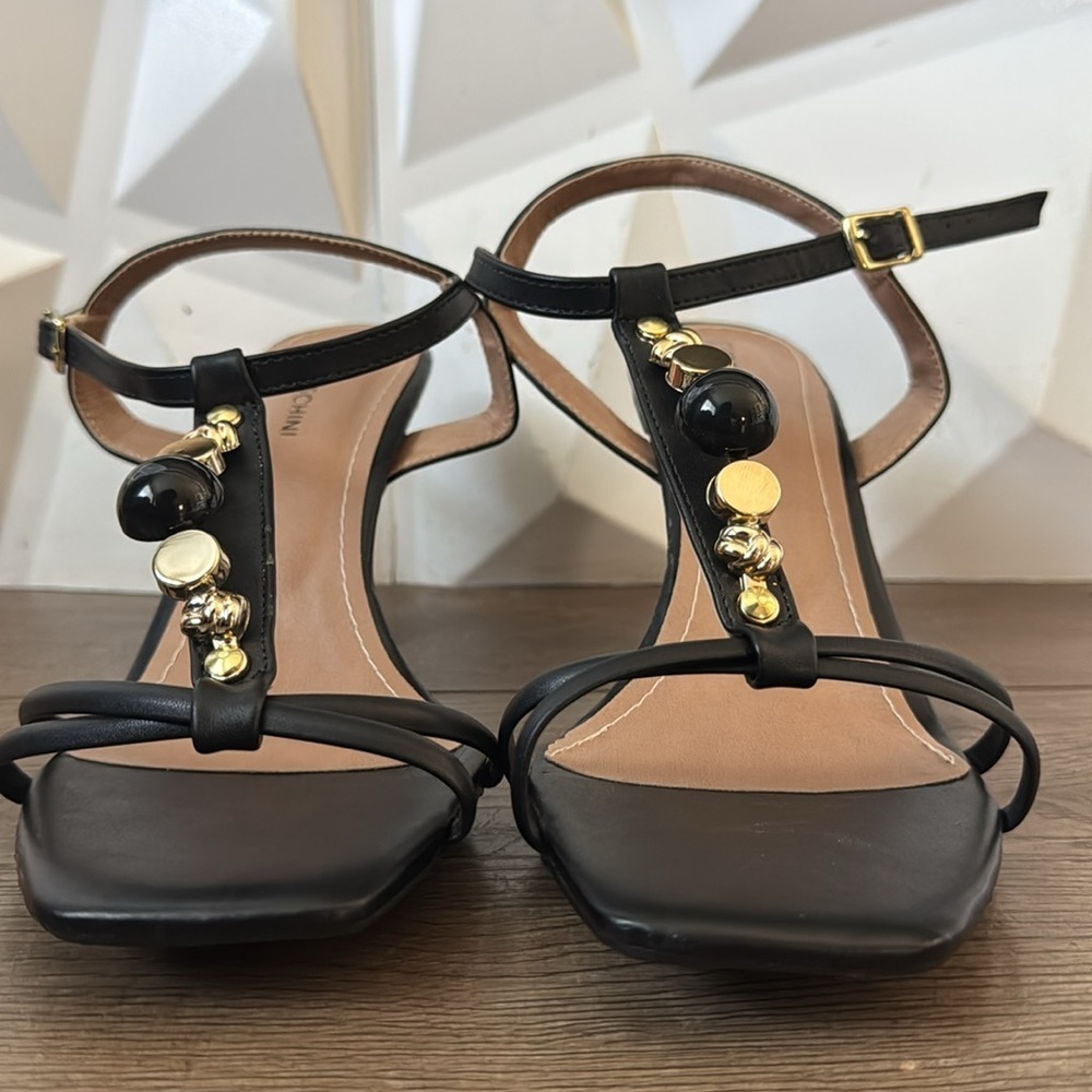 Francischini Black Heels, Size 38 - Picture 14 of 14